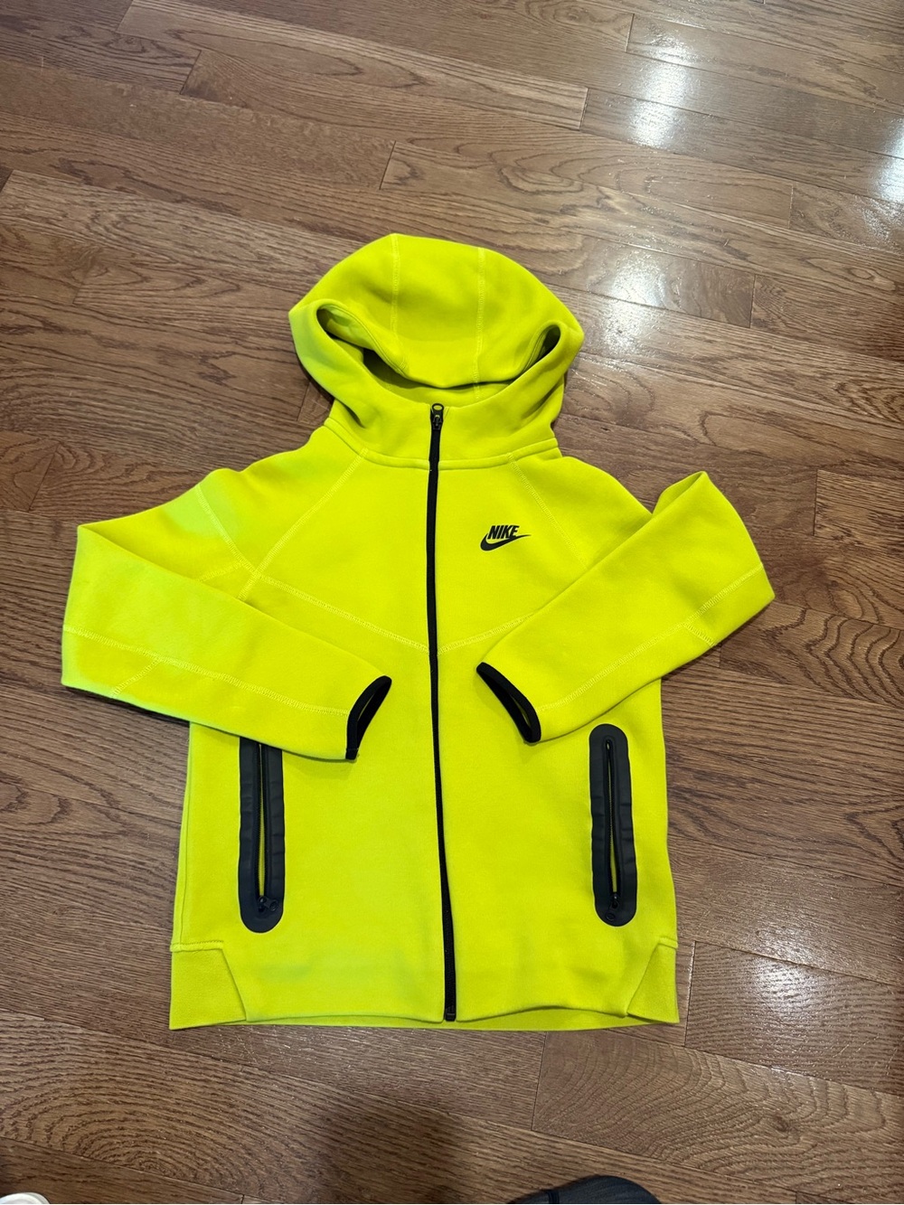 Nike Tech Kids' Neon Green Full‑Zip Jacket